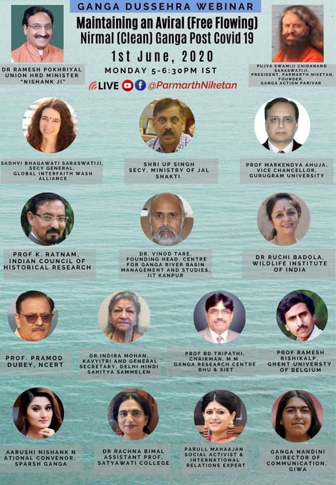 Special Ganga Dussehra Webinar on Maintaining an Aviral (Free Flowing) and Nirmal (Clean) Ganga Post-COVID-19